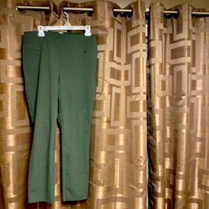 High waist side zip  zippered hand pockets tights